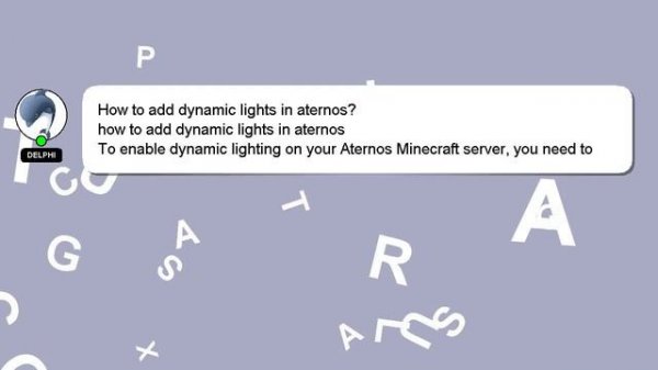 How to add dynamic lights in aternos?