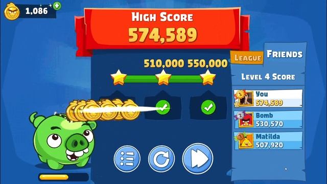 Angry Birds Friends. 4th of July Tournament. All levels 3 stars. Passage from Sergey Fetisov смотреть онлайн