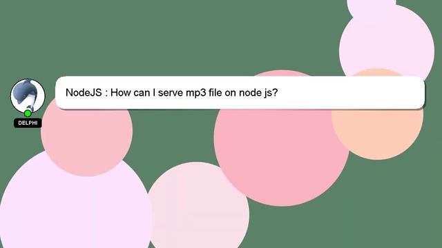 NodeJS : How can I serve mp3 file on node js? смотреть онлайн