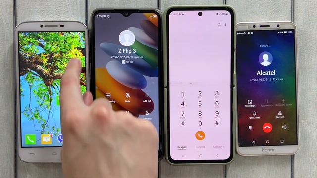 Alcatel One Touch & Tecno Spark & Samsung Z Flip 3 & Honor 8A Calls смотреть онлайн