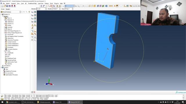 Calculating stress intensity factor in Abaqus using feature crack смотреть онлайн