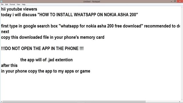 how to install whatsapp on nokia asha 200 (100% working no doubts) смотреть онлайн