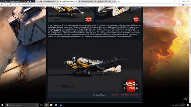 War Thunder - Upcoming Content - Bf-109Z-1 "Zwilling" смотреть онлайн