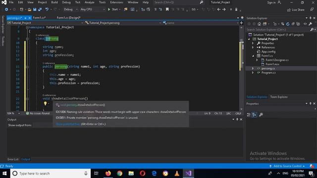 Access Modifiers In C# Visual Studios - Access Modifiers Public , Private , Protected visual studi смотреть онлайн