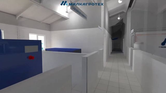 3D-проект фермы с роботами DeLaval