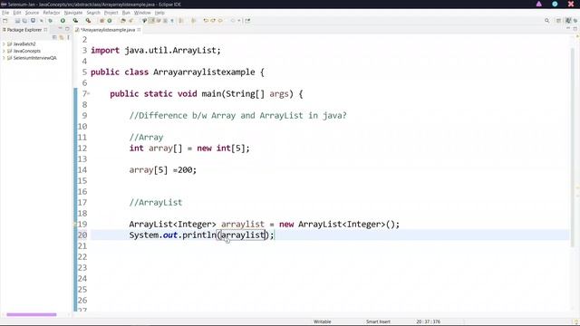 Difference between Array and ArrayList in Java смотреть онлайн
