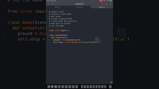 Pythonista game faster (on ipad) 1 : create a SHIP смотреть онлайн