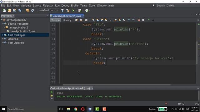 Switch , Case and Default in Java смотреть онлайн