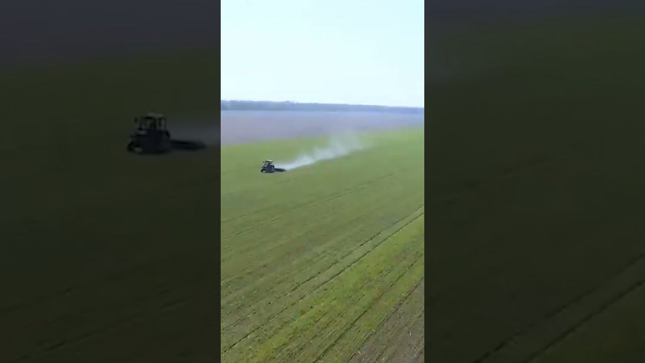 Ротационная борона мотыга ГК Попова Агролюкс в работе. смотреть онлайн