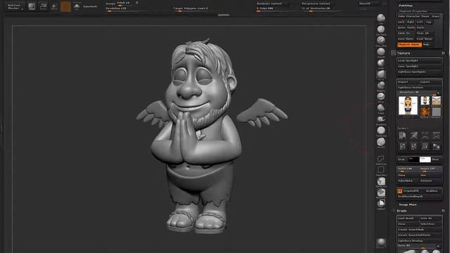 Работа с референсными изображениями в Zbrush. смотреть онлайн