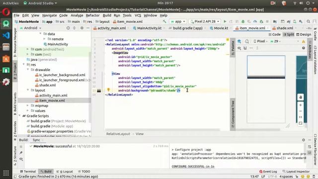 Layout & Model - MVVM Movie App (Retrofit, Room Database, Dagger Hilt, Paging, View Binding) #2 смотреть онлайн