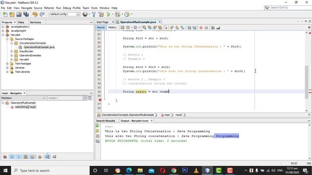 What is concatenation in java ? or how to combine two strings in java ? concepts with example смотреть онлайн