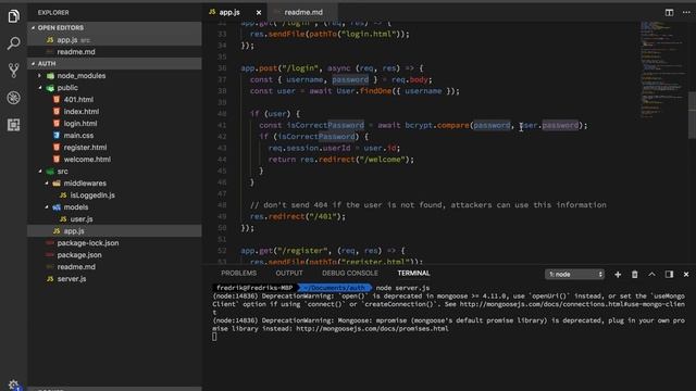 User authentication for beginners with Node смотреть онлайн