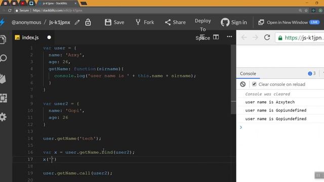 Bind, Call and Apply | Learn Javascript in Tamil | Code Nanban смотреть онлайн