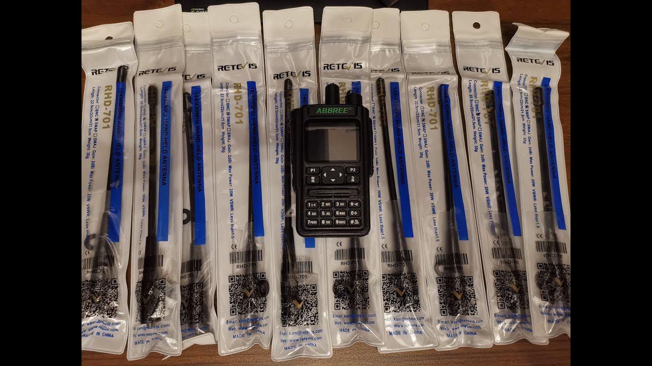 Antenna Retevis RHD-701 review and SWR-test / Обзор и КСВ-тест антенны Retevis RHD-701 смотреть онлайн