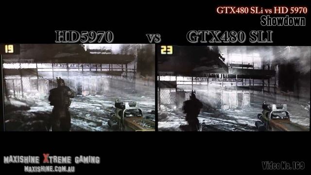 EVGA GTX480 SLI vs HD5970 Metro 2033 Showdown Maxishine Video смотреть онлайн