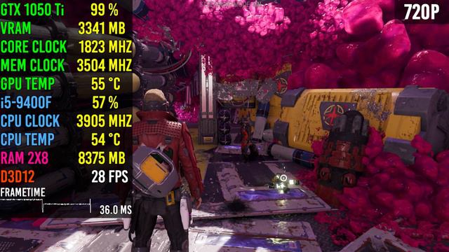 GTX 1050 Ti | Marvel's Guardians of the Galaxy | 720p - 1080p смотреть онлайн
