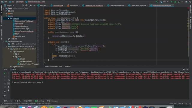 insert data to user table using java and mysql смотреть онлайн