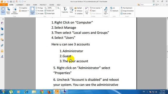 How To Use Windows 7 PC As Administrator