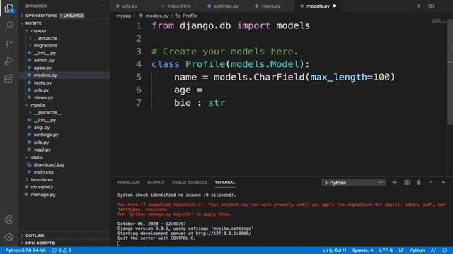 [10] Models Migration In Django - Django Tutorial For Beginners смотреть онлайн