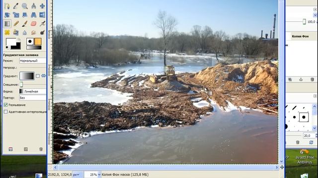 Осветление фотографии в GIMP смотреть онлайн