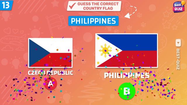 Guess the Correct Flag of the Country | Similar flags Quiz смотреть онлайн