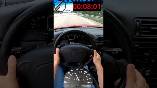 Opel Vectra A 1.6 i 0-100 kph Acceleration Test смотреть онлайн