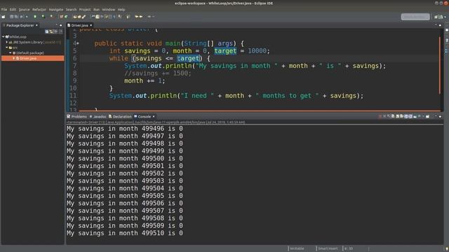 While loop - Basic Java Fast (10) смотреть онлайн