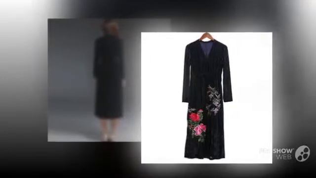 Покупки Одежды с AliExpress - Красивое Бархатное платье для всех смотреть онлайн