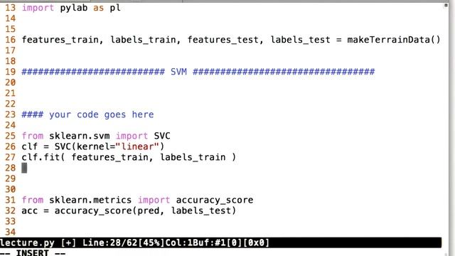 Coding Up the SVM - Intro to Machine Learning смотреть онлайн