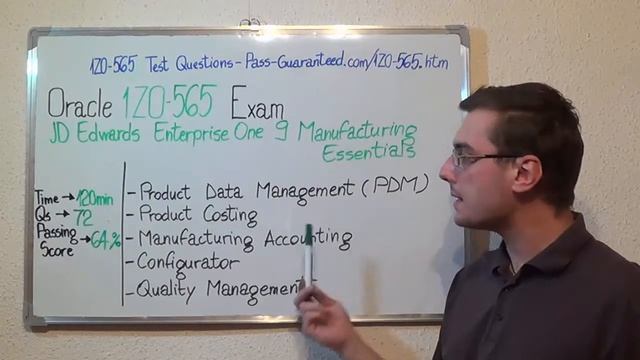 1Z0-565 – JD Edwards Exam EnterpriseOne Manufacturing Test Essentials Questions смотреть онлайн