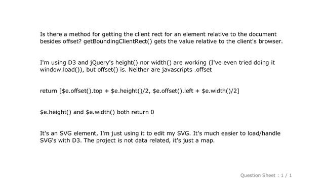 jQuery : GetBoundingClientRect but relative to the entire document смотреть онлайн