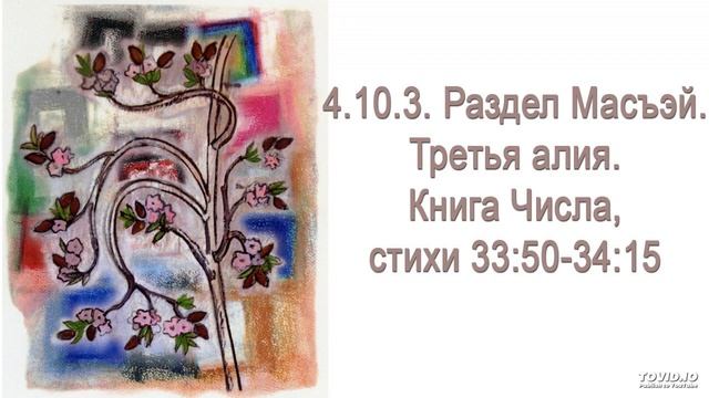 Описание границ Страны Израиль и заповедь изгнания кнаанейцев смотреть онлайн
