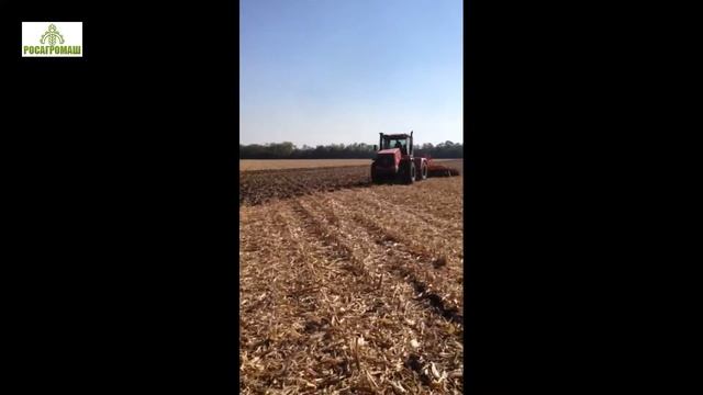Борона дисковая тяжелая БДТ-5-ПР. Работа по стерне кукурузы. смотреть онлайн
