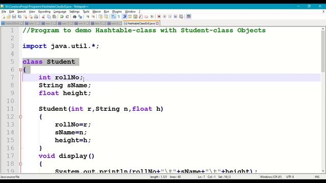#245 Hashtable class with Student CLASS Object || Java Collection Framework || Map interface смотреть онлайн