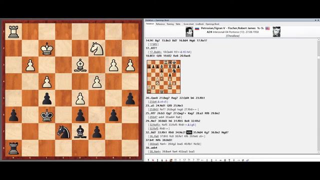 #chess BOBBY FISCHER, MY 60 MEMORABLE GAMES--- GAME THREE, WATCH LEARN AND STUDY... смотреть онлайн