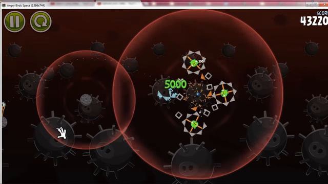 Angry Birds Space 3-4 Danger Zone 3 Stars Walthrough смотреть онлайн