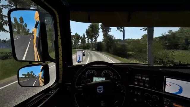 ETS2 1.46 Volvo FH16 Classic Open pipe St. Petersburg (RU) - Kotka (FI) смотреть онлайн