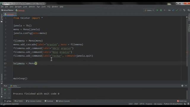 Menus com Python e Tkinter | Menus with Python and Tkinter | Crear menús con Python y Tkinter смотреть онлайн