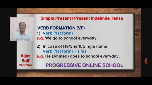 English grammar: Tense, Simple Present & Present Continuous, Lecture by: Aijaz Saif Panhwar смотреть онлайн