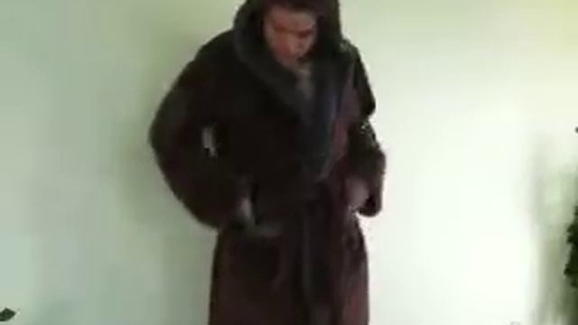 Мужской халат из махры 450гр , материал хлопок VIP Новинка 2013 года смотреть онлайн