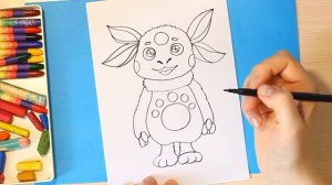 Как нарисовать Лунтика! Раскраска Лунтик! Урок рисования для детей | How to Draw luntik