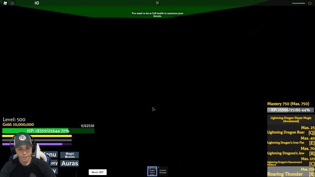 LIGHTNING DRAGON SLAYER MAGIC 750 Mastery Project X Roblox Showcase смотреть онлайн