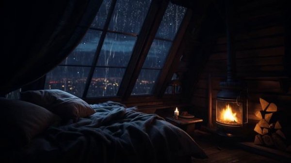 Soothing Chamber Music Relaxing Rain Sounds Thunder And Nature Through The Window