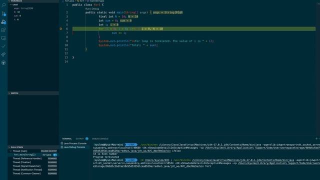 Running Sum with for loop in Java смотреть онлайн