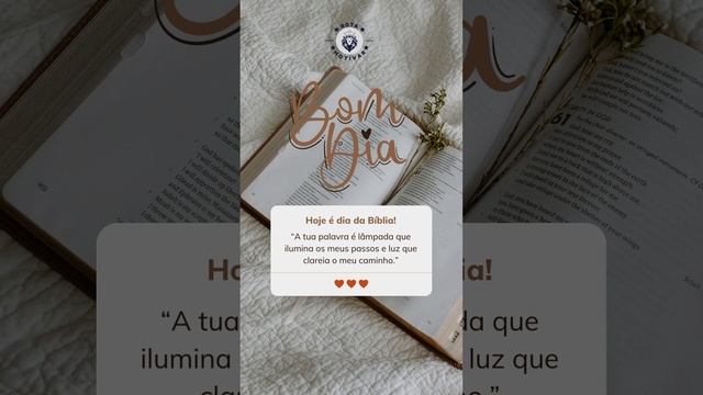 Bom Dia! A tua palavra é lâmpada que ilumina os meus passos e luz que clareia o meu caminho. смотреть онлайн