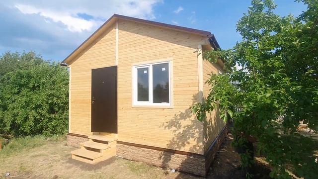 Дачный домик 5х5м от компании Лесное раздолье Омск смотреть онлайн