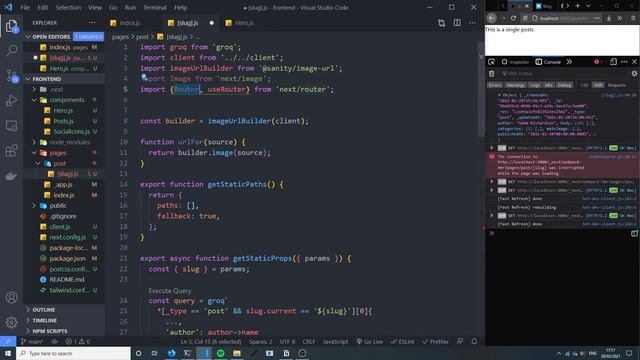 Create a blog with Next.js, Tailwindcss and Sanity.io - Part 4 (final) смотреть онлайн