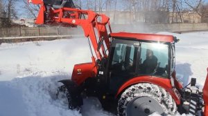 Экскаватор погрузчик ЭБП -17 -Зима 2013