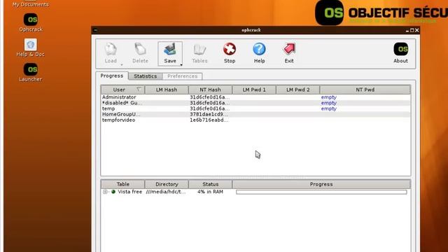 Ophcrack windows password cracking example how it works on windows 7 password finding смотреть онлайн